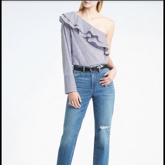 Banana Republic One Shoulder Top - Picture 2 of 3